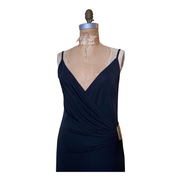 Vintage Aquasuit by La Perla Maxi Swimsuit Cover Up Dress Wrap Robe US size 8 - Picture 8 of 14